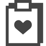Clipboard Heart SVG Icon